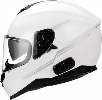 Helmetë full face Sena Outride, Bluetooth, madhësia XL, e bardhë