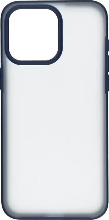 Mbështjellës telefoni Blueo Ape për iPhone 15 Pro Max, gjysmë transparent, gri blu