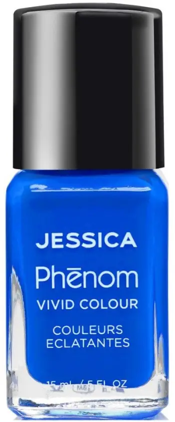 Llak thonjsh Jessica Nails Phenom Decadent, tharje e shpejtë, 15ml, e kaltër elektrike
