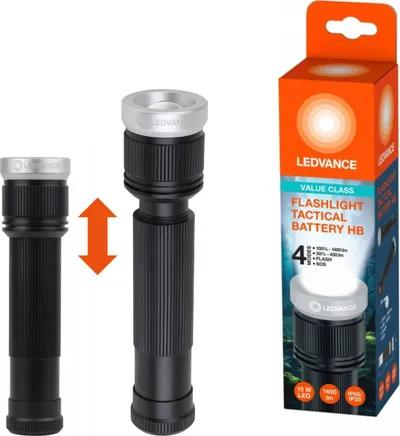 Dritë dore Ledvance Tactical IP65, LED dritë e ftohtë, e zezë - 1