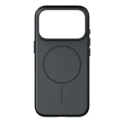 Mbështjellës telefoni Cubenest për iPhone 17 Pro, me MagSafe, matte i zi - 1