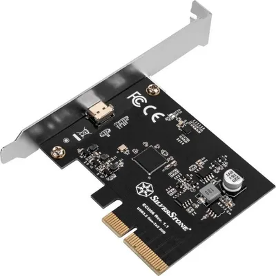 Kartë kontrolluese SilverStone SST-ECU06, PCIe 3.0 x4, USB-C 3.2 Gen 2x2 - 2