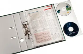 Futëse dokumentesh Esselte A4 + CD Combo, 130 mikron, set 5 copë, transparente