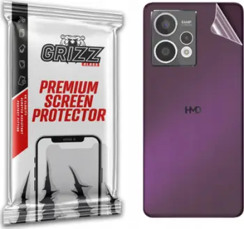 Film mbrojtës Grizz SatinSkin për HMD Crest Max, pjesa e pasme, transparent