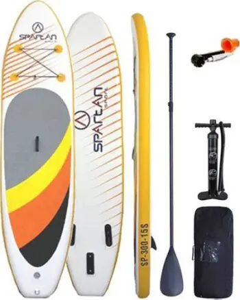 Dërrasë SUP Spartan 300 x 76 x 15 cm, deri 130 kg, shumëngjyrëshe