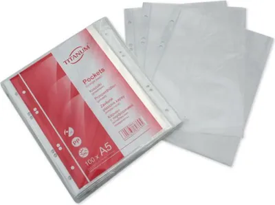 Futëza plastike A4 Hasta Crystal, transparente, 100 copë - 1