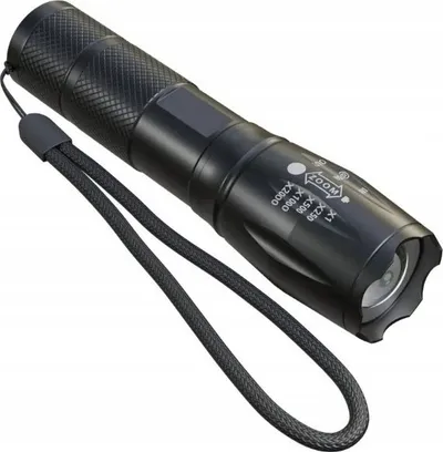Dritë dore taktike Military Strong, LED 10W, 200 lumens, e zezë - 1