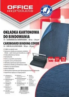 Kapakë lidhës Office Products 20232525-11, A4, 250gsm, blu e errët - 2