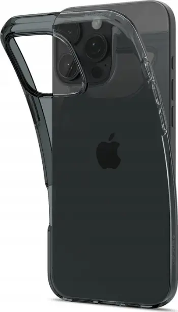 Mbështjellës telefoni Spigen Crystal Flex, për iPhone 16 Pro, transparent, gri
