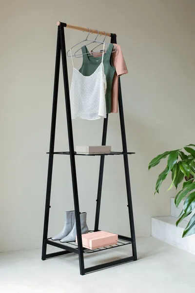 Varëse rrobash Brabantia Soft Touch, set 3 copë, çelik, bardhë dhe e zezë - 4