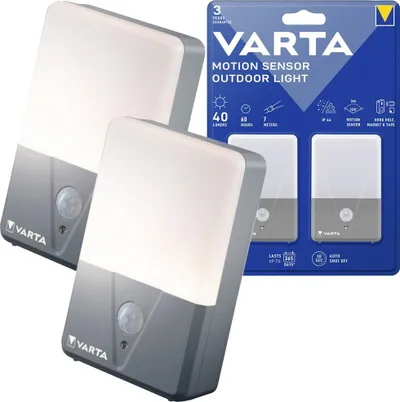 Dritë e jashtme me sensor lëvizjeje Varta TWINP 16634 101 402, LED, për ambiente të jashtme, e bardhë - 2