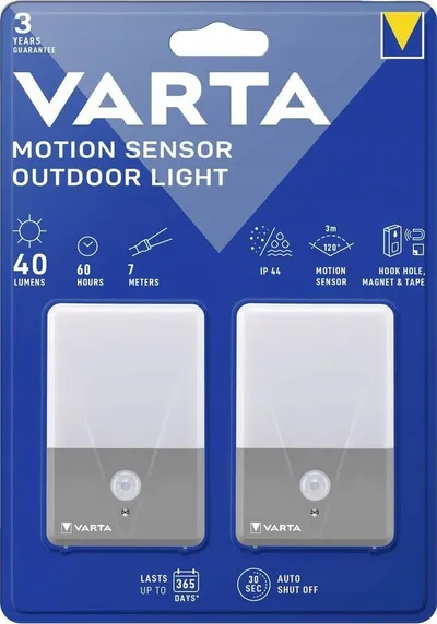 Dritë e jashtme me sensor lëvizjeje Varta TWINP 16634 101 402, LED, për ambiente të jashtme, e bardhë - 3