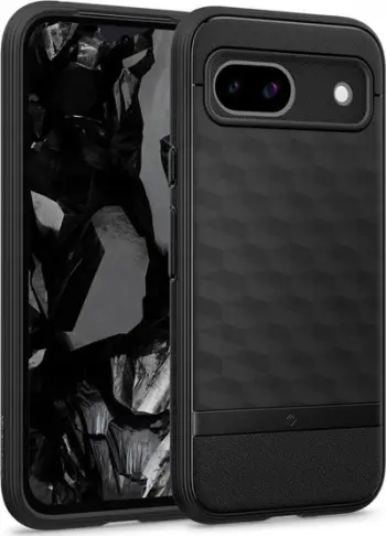 Mbulesë telefoni Caseology Parallax për Google Pixel 8a, dizajn 3D ergonomik, Matte Black
