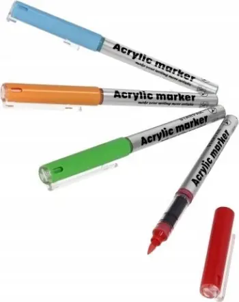 Set markues akrilik Starpak, 4 copë, ngjyra të përziera
