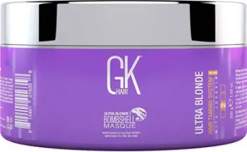 Maskë flokësh GK Hair Global Keratin Ultra Blonde Bombshell, 200g, tonifikuese për bionde