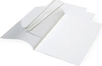 Kapakë për lidhje termike Staples Prestige 9mm A4, set 10 copë, të bardhë
