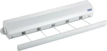 Varëse rrobash murale Wenko, 5 fije, e zgjatshme, me mbledhje automatike