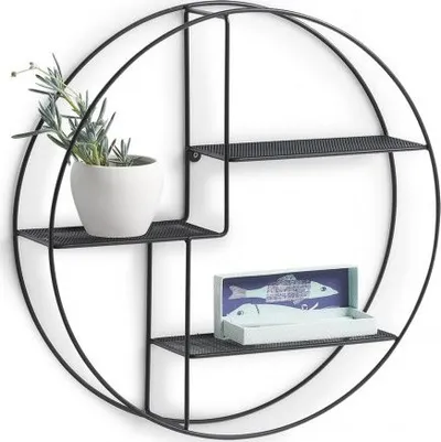Raft muri Zeller, metal, 55 cm, i zi - 1