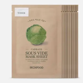 Set maska për fytyrë Skinfood Sous Vide, Cabbage, 10 copë