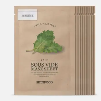 Set maska për fytyrë Skinfood Sous Vide, Kale, 10 copë