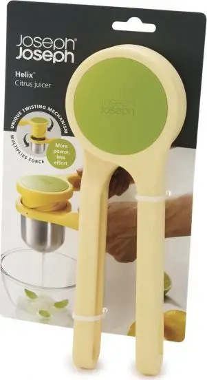Shtrydhëse agrumesh Joseph Joseph Helix Citrus Press, najlon dhe inoks, e verdhë