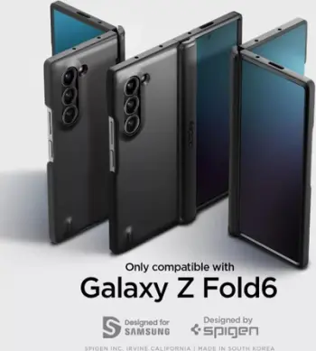 Mbrojtëse Spigen Slim Armor Pro për Galaxy Z Fold 6, e zezë