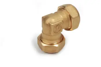 Pjesë lidhëse Giacomini Double Elbow R561Y008, 18x18 mm, metalike