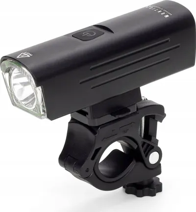 Dritë e përparme biçiklete Strong, LED, e rikarikueshme USB, e zezë - 1