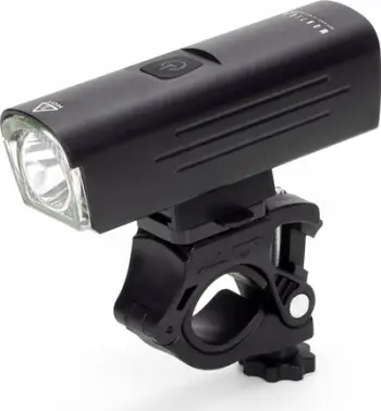 Dritë e përparme biçiklete Strong, LED, e rikarikueshme USB, e zezë