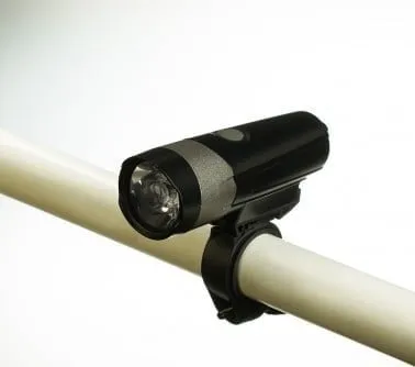 Dritë e përparme biçiklete TS2217, LED, e rikarikueshme USB, e zezë - 2