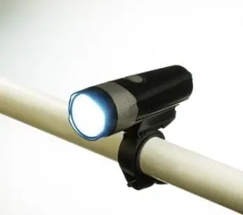 Dritë e përparme biçiklete TS2217, LED, e rikarikueshme USB, e zezë