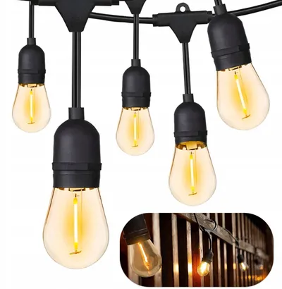 Varg dritash LED 15 m, 15xE27, 220 V, i zi - 1