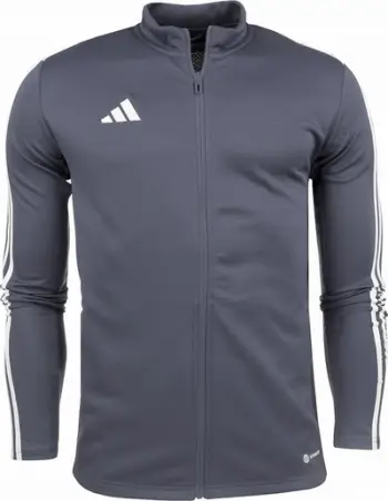 Bluzë sportive Adidas Tiro 23 League Training Jr HS3523, me zinxhir të plotë, Aeroready, gri