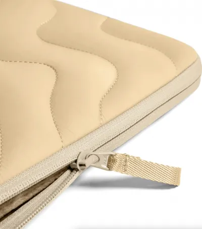 Futrollë laptopi Tomtoc Terra A27, 13", lëkurë artificiale, bezhë Dune Shade - 3