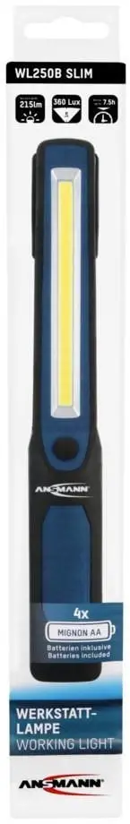 Dritë inspektuese Ansmann LED, 215 lm, IPX3, e zezë