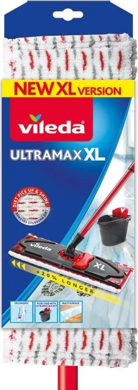 Mop i sheshtë Vileda Ultramax XL, dorezë teleskopike, i kuq - 2