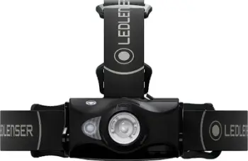 Dritë koke Ledlenser MH8, LED, e rikarikueshme, e zezë