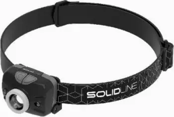 Dritë koke Ledlenser Solidline SH3, Gesture Control, e papërshkueshme nga uji, e zezë