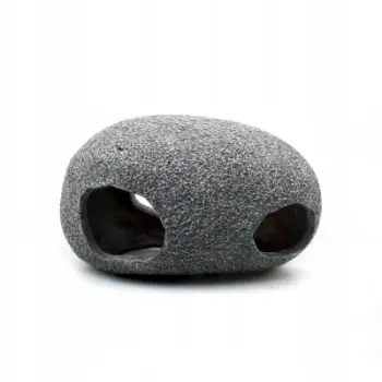 Strehimore për terrarium Terra Natura Stone Hideout, 15 cm, për akuarium dhe terrarium, gri