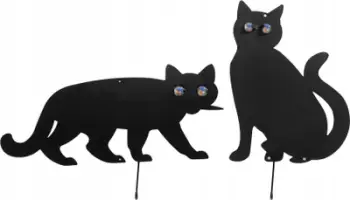 Strehues zogjsh Maximex Bird Scarer Cat, set 2 copë, 37x29 cm, i zi