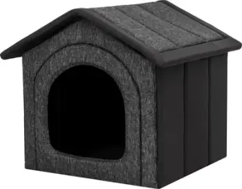 Strehimore për qen Hobbydog R2 Kennel Ecolen, madhësi e vogël, e zezë