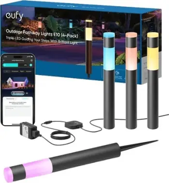 Dritë kopshti Eufy Outdoor Pathway Lights E10, RGBWW, 350 lm, shumëngjyrëshe