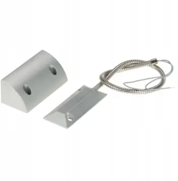 Detektor magnetik DELTA GATE KN-CA61-V2 NO, kontakt sipërfaqësor për dyer dhe dritare, metalik, argjend
