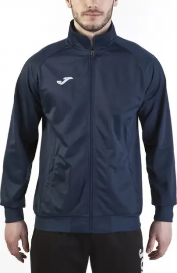 Bluzë sportive futbolli Joma Combi 100086.300, 100% poliester, me zinxhir të plotë, blu navy
