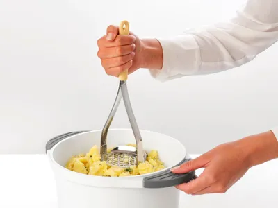 Shtypëse patatesh Brabantia Gustoso+, çelik inox, e verdhë - 2