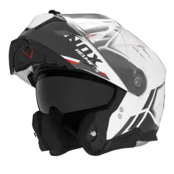 Helmetë modulare motoçiklete Nox N967 Synchro, polikarbonat, ventilim i avancuar, shumëngjyrëshe