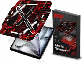 Film mbrojtës mat Grizz për Apple iPad Air 13 M2 2024, anti gjurmë gishtash, transparencë e lartë