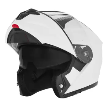 Helmetë modulare motoçiklete Nox N968, polikarbonat, mburojë dielli, e zezë