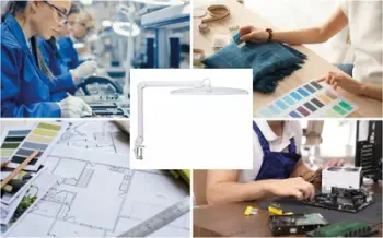 Dritë LED me kapëse MAULexplore, e rregullueshme, e bardhë