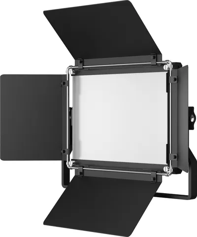 Dritë LED Newell Vividha Max RGB, panel profesional, me barn doors, e zezë - 2